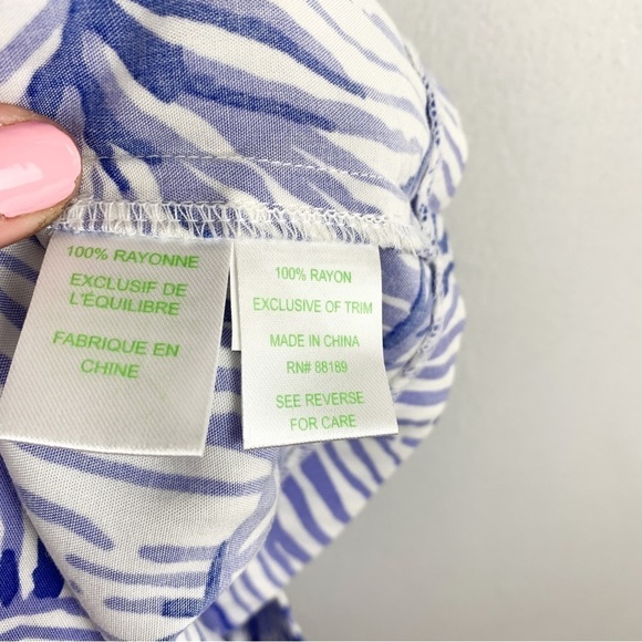 Lilly Pulitzer Women’s Blue Sea Shell Lightweight Shorts Sz 2 - Picture 6 of 7